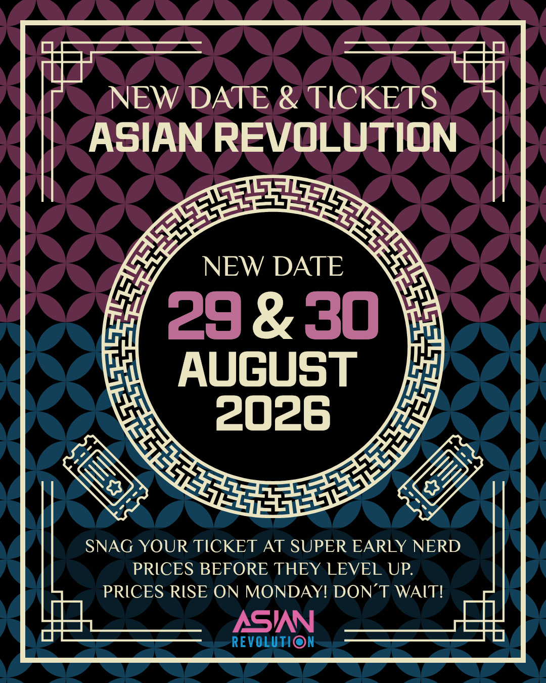 Tickets ASIAN REVOLUTION 2026