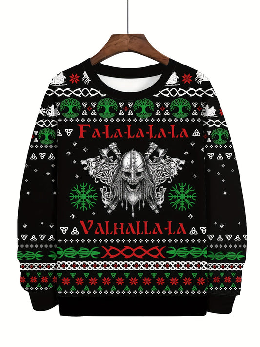 Welcome to Valhalla - Christmas - Men's Casual Pullover Sweatshirt