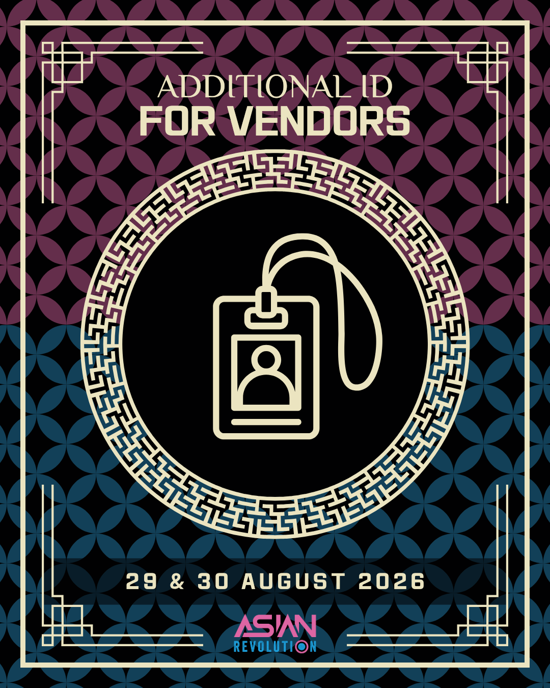 Additional ID for vendors @ ASIAN REVOLUTION