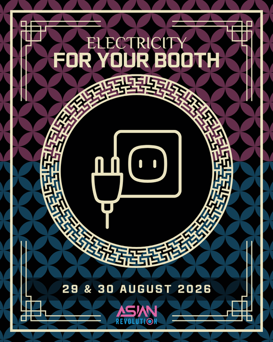 Electricity for your booth @ ASIAN REVOLUTION