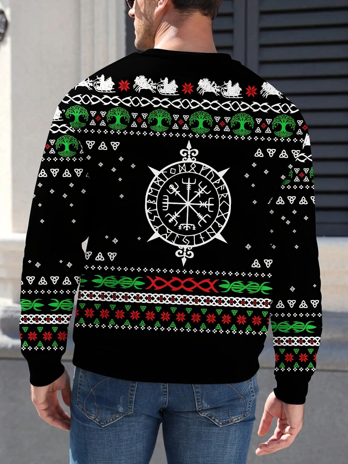 Welcome to Valhalla - Christmas - Men's Casual Pullover Sweatshirt